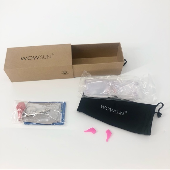 Wowsun Iridescent Purple Pink Kids Childrens Blue Light Blocking Glasses w/ Pads - Picture 4 of 10